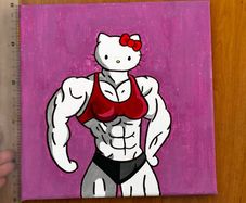 Original Painting  Soft Power Bold Pop Art Canvas by 15-Year Old Artist