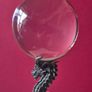 Crystal/glass ball and metal dragon stand. Image 2
