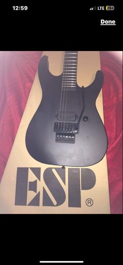 ESP LTD Electric guitar Black Metal Series  Black Satin