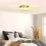 Modern Raindrop K9 Crystal Chandelier, Flush Mount Ceiling Light Fixture, Square Pendant Lamp, 4 G9 Bulbs Required, 32W x 20H cm, for Living Room, Bedroom, Study Room, Silver Image 8