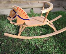 wooden rocking horse