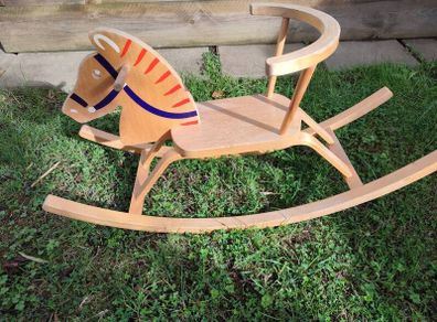 wooden rocking horse