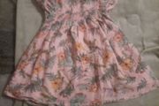 peach floral dress