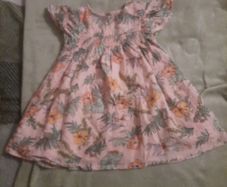peach floral dress