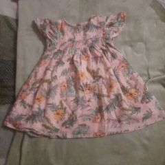 peach floral dress