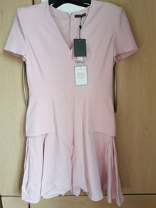 BNWT - Alexander mcqueen light pink cocktail dress UK 16