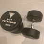 Dumbbell Pair 30kg Round Rubber Image 2