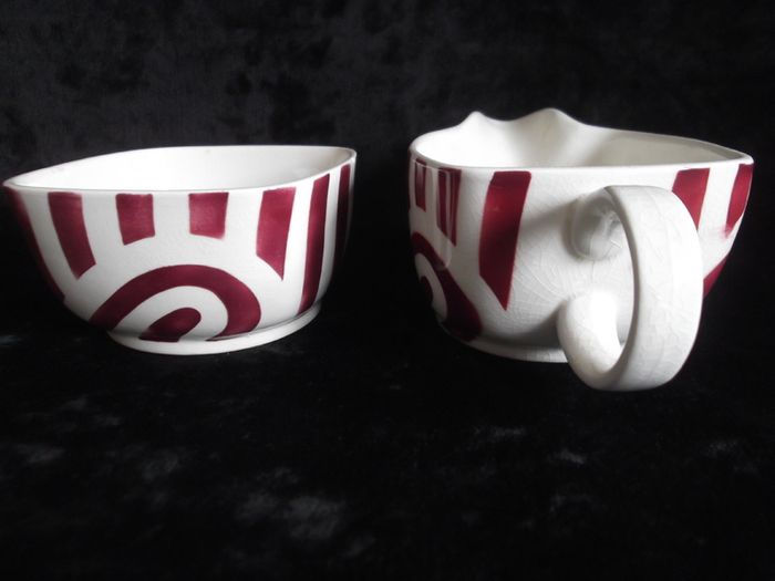 Pottery and ceramics, TG Green Jug &  bowl, 1950s