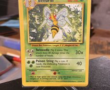 Pokemon Base set Beedrill 17/102 Near Mint Condition
