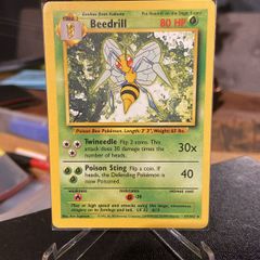 Pokemon Base set Beedrill 17/102 Near Mint Condition