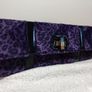 Beautiful Purple Velvet Clutch Bag, NEW Image 6
