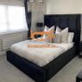NEW Modern King Ottoman Bed with Padded Headboard & Gas Lift Image 6