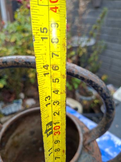 Antique Very Large Cast Iron Kettle, I don't see any cracks or breaks,