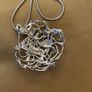 Handmade Silver Pendant with Aquamarine Topaz Stone Image 5
