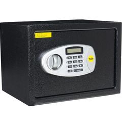 Medium Digital Safe, Steel Construction, LCD Display, Steel Locking Bolts, Emergency Override Key, Wall And Floor Fixings, 16 Litre Capacity 25 x 35 x 25 cm, Home Office Safe (FREE POSTAGE)