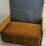 Stylish mustard velvet sofa bed & storage Image 2