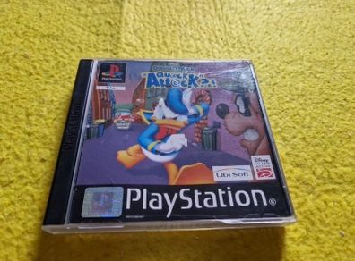 Disney Donald duck Quack Attack PlayStation1 ps1 PlayStation2 ps2 games Original