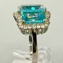 Gem Fiesta - Blue Topaz, White Zircon Paraiba Topaz Cluster Ring Image 6