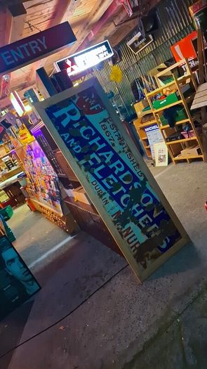 Vintage Irish Enamel sign from late 1800's