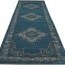 Vintage Vega, Rug, Modern carpets, 80 x 300 cm, Rectangular, Low, Living Room, Dining Bedroom, Kitchen, Hallway, Dry Clean Only, oeko_tex_100, Dark Blue Turquoise Image 3