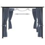 Gazebo with Curtains 3x6 m Anthracite Steel Image 4