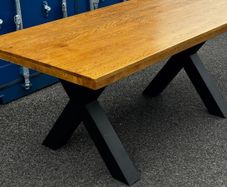 Oak Dining Table 180cm, Ex Display Like New