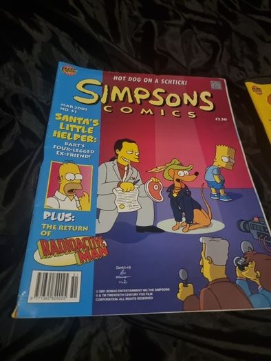 Four Simpsoms comics. Early 2000s.