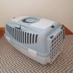 cat box and  litter tray