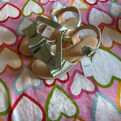 Green kids sandals