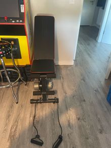 Bran new bench and weights