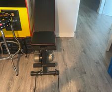 Bran new bench and weights