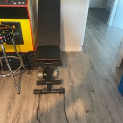 Bran new bench and weights