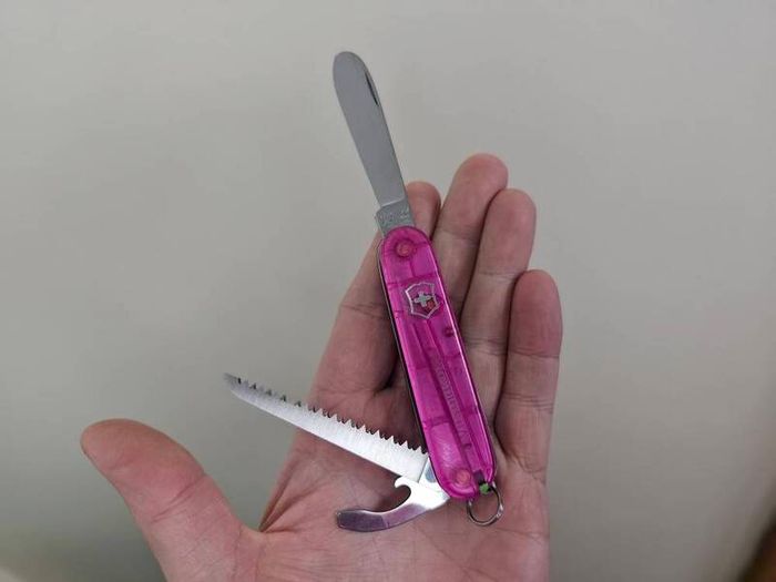 My first Victorinox Swiss Army Knife Childrens edition 84mm model for Whittling