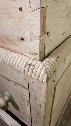 Antique Irish Pine Dowry Chest - Vernacular Irish Pine Furniture - Antique Irish Blanket Chest - Antique Irish Country Furniture