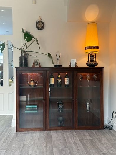 Vintage Display Drinks Book Cabinet