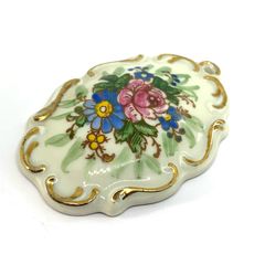 Vintage Bavarian Porcelain Pendant: