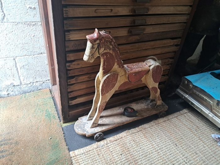 Antique Wooden Toy Horse