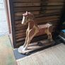 Antique Wooden Toy Horse Image 2