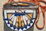 Vintage Moroccan handmade clutch bag