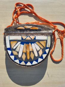 Vintage Moroccan handmade clutch bag