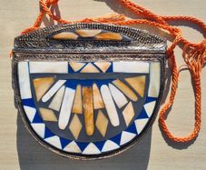 Vintage Moroccan handmade clutch bag