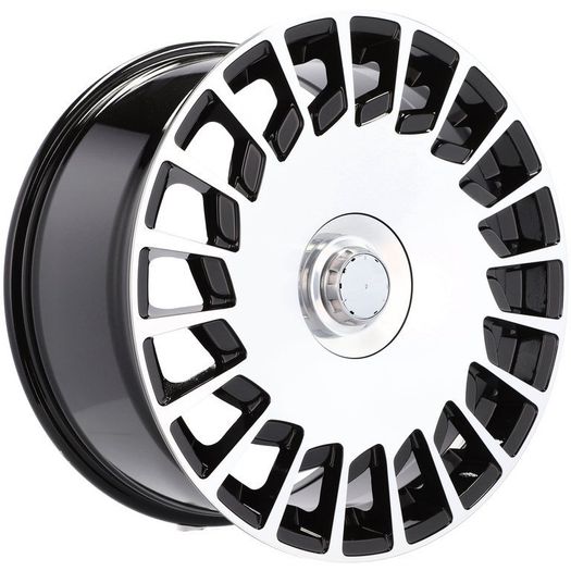 19" MAYBACH Mercedes Type Black Gloss Alloy Wheels Audi Seat Skoda Mercedes VW 5x112