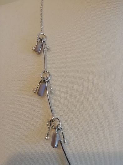 DesignSix London Silver Amethyst Necklace New With Tags.