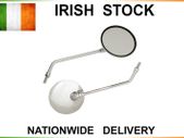 Round Motorcycle Mirrors - Chrome