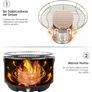 BRAND NEW Stainless Steel Charcoal Grill BBQ grill Portable Outdoor Barbecue Tool Round Carbon Barbecue Stove For Household Image 4