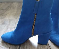 Blue Ankle boots. Size Uk 6. EU 39.