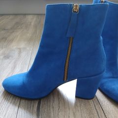 Blue Ankle boots. Size Uk 6. EU 39.