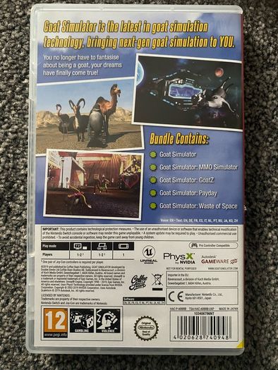 nintendo switch game: Goat Simulator - the goaty - tested