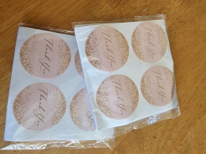 Thank You Stickers / Pink / Large / 1.5" / 60 / NEW