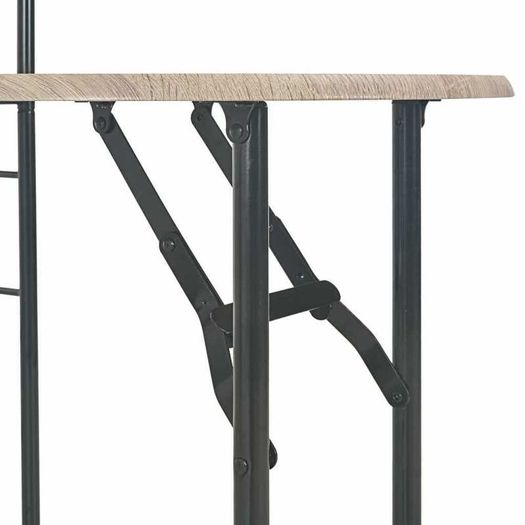 Folding Dining Set 3 Pieces with Storage Rack - Free Delivery Nationwide